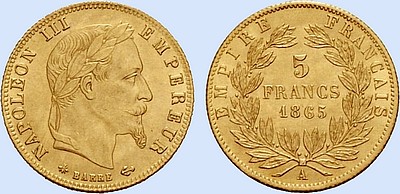 5 Francs NAPOLEON II Tte laure